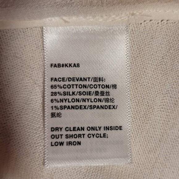 Lafayette 148 Ivory Silk Blend Duster Cardigan - Picture 7 of 8